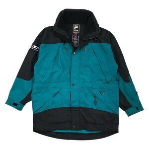 VINTAGE FILA ALPINE WINDBREAKER JACKET MEDIUM M MENS HOODIE SWEATSHIRT SNOW SKI